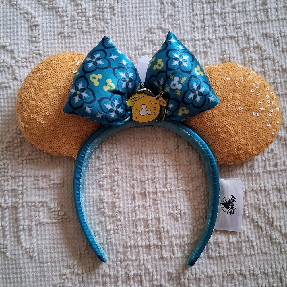 Disney Parks Limoncello Epcot Minnie Mouse ears/headband. NWT
